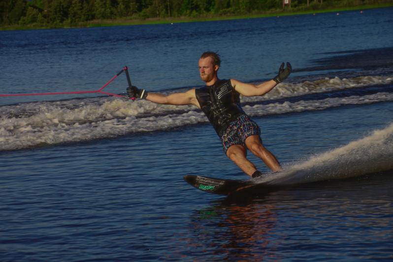 swerving at home base in Nora, Sweden